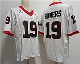 Men's Georgia Bulldogs #19 Brock Bowers White Stitched Jersey,baseball caps,new era cap wholesale,wholesale hats